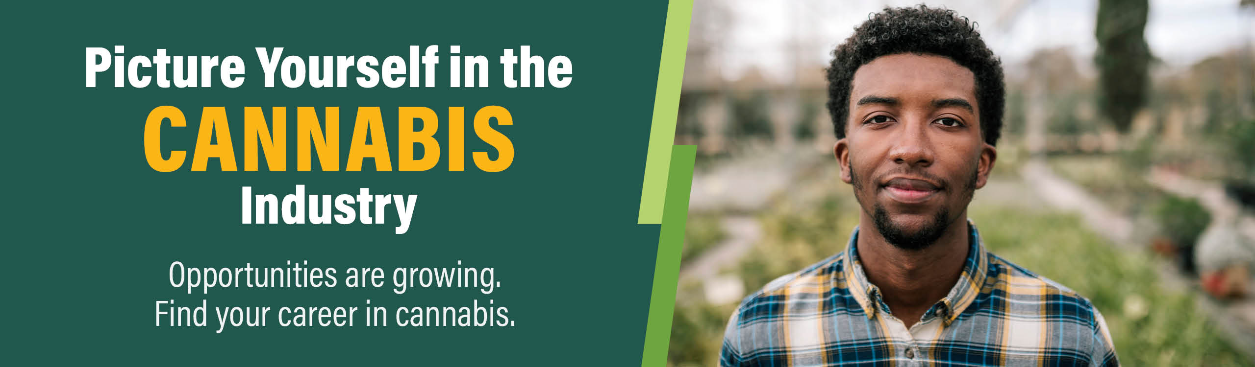 Picture Yourself in the Cannabis Industry. Opportunities are growing. Find your career in cannabis.