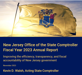 photo: STATE OF NEW JERSEY OFFICE OF THE STATE COMPTROLLER ANNUAL REPORT