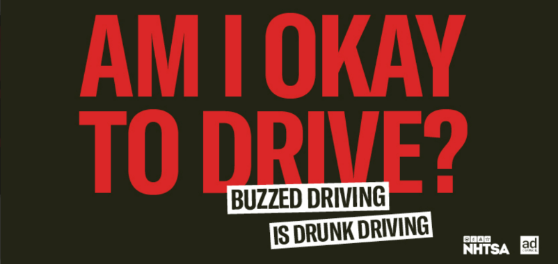 Image: Graphic with text "Am I Okay to Drive?"
