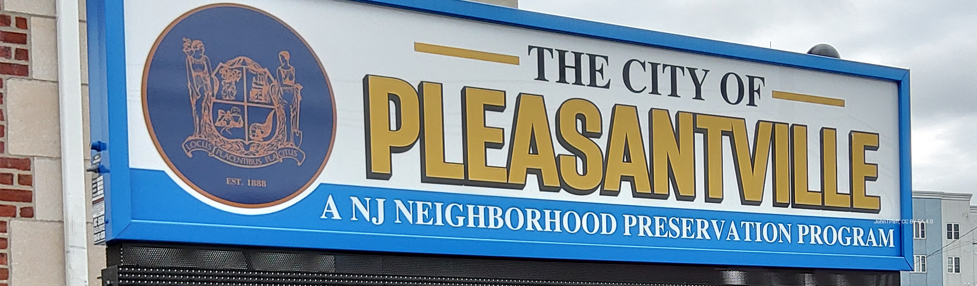 Photo: Image of The City of Pleasantville sign
