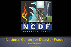 National Center For Disaster Fraud
