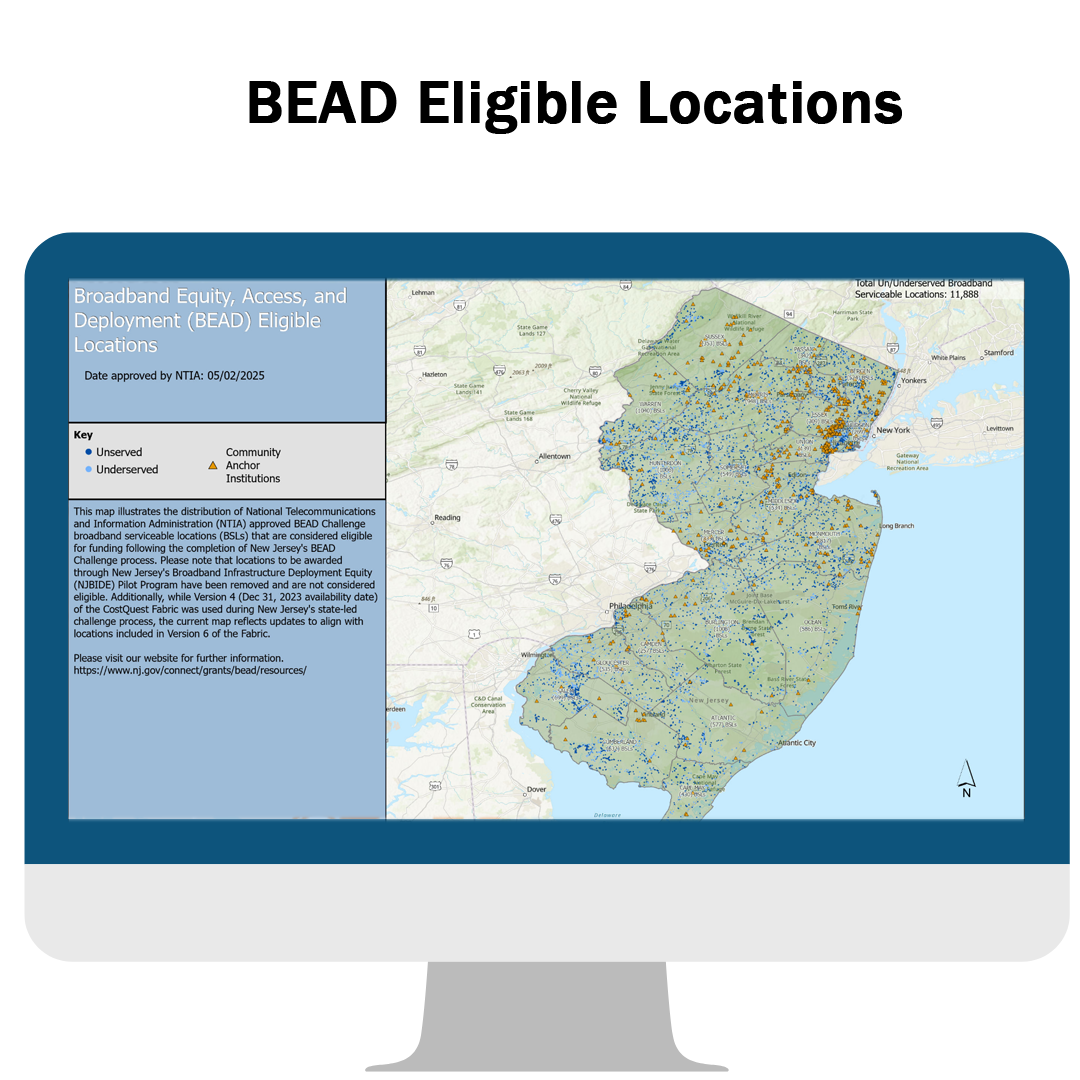 BEAD Eligible Locations map