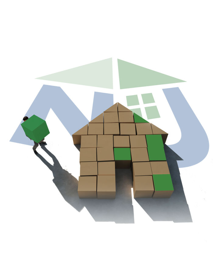 graphic of a person carrying a box