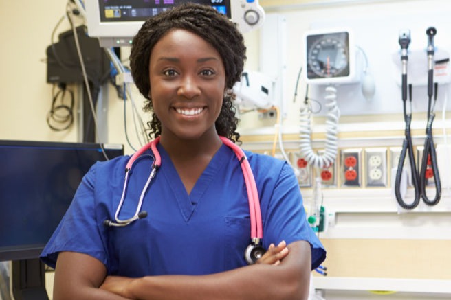 one nurse female 