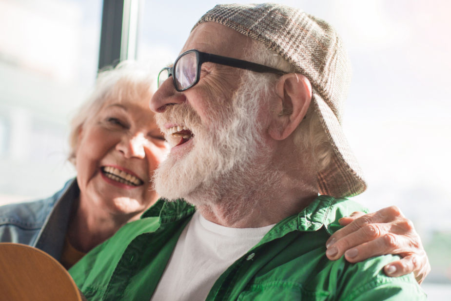 american seniors citizen in a circle
