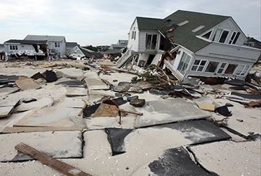 Sandy damage