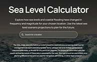 NOAA Sea Level Calcualtor