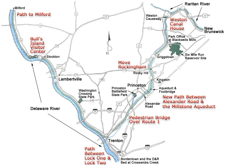 Dampr Canal Maps Delaware And Raritan Canal State Park Induced Info