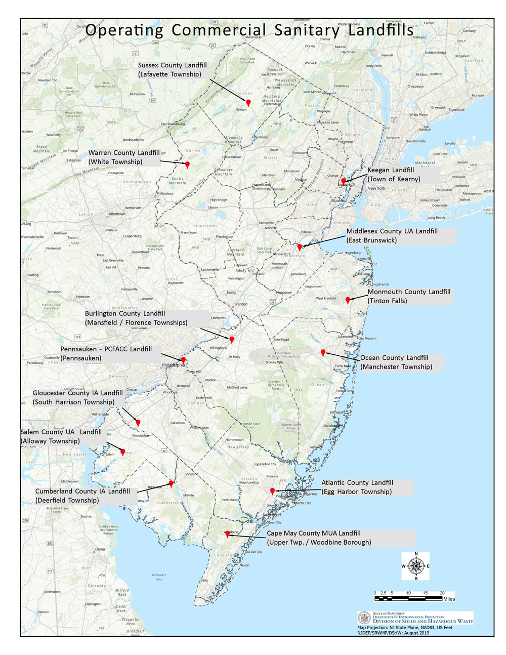 NJDEP, New Jersey Department of Environmental Protection