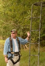 Instructor by treestand