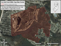 Cox Hall WMA Closure Area