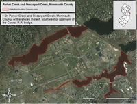 Parker and Oceanport Creeks Closure Area