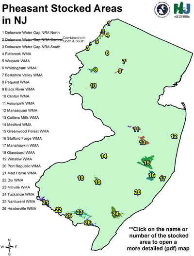 Pheasant Stocking Map