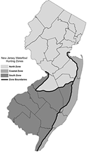 NJ Waterfowl Hunting Zones