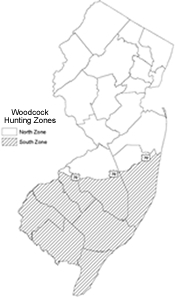 NJ Woodcock Hunting Zones