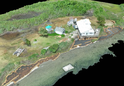 Aerial view of project location