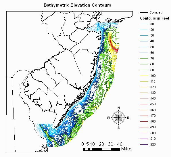 Elevation Contours and Lake Bathymetry