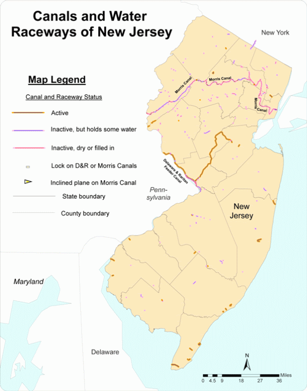 NJDEP New Jersey Geological and Water Survey DGS08 1 Canals