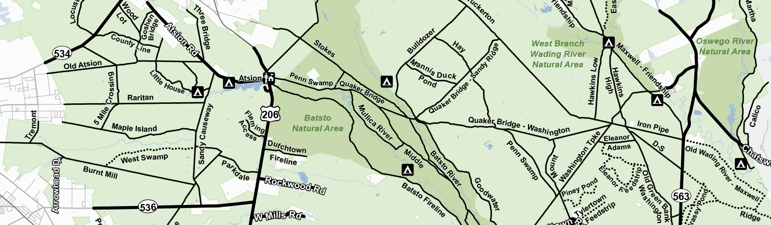 Wharton State Forest Visiting Vehicle Use Map Released