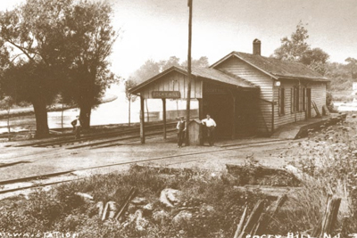 Railroad Depot at Rocky Hill, c.1900