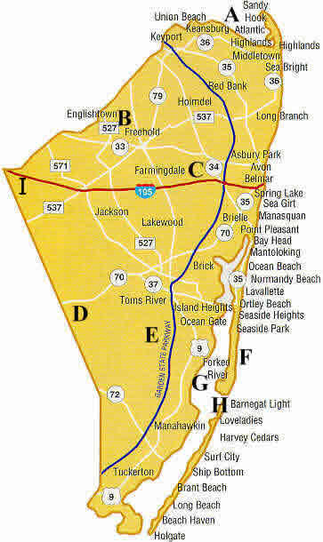 Shore Region Map