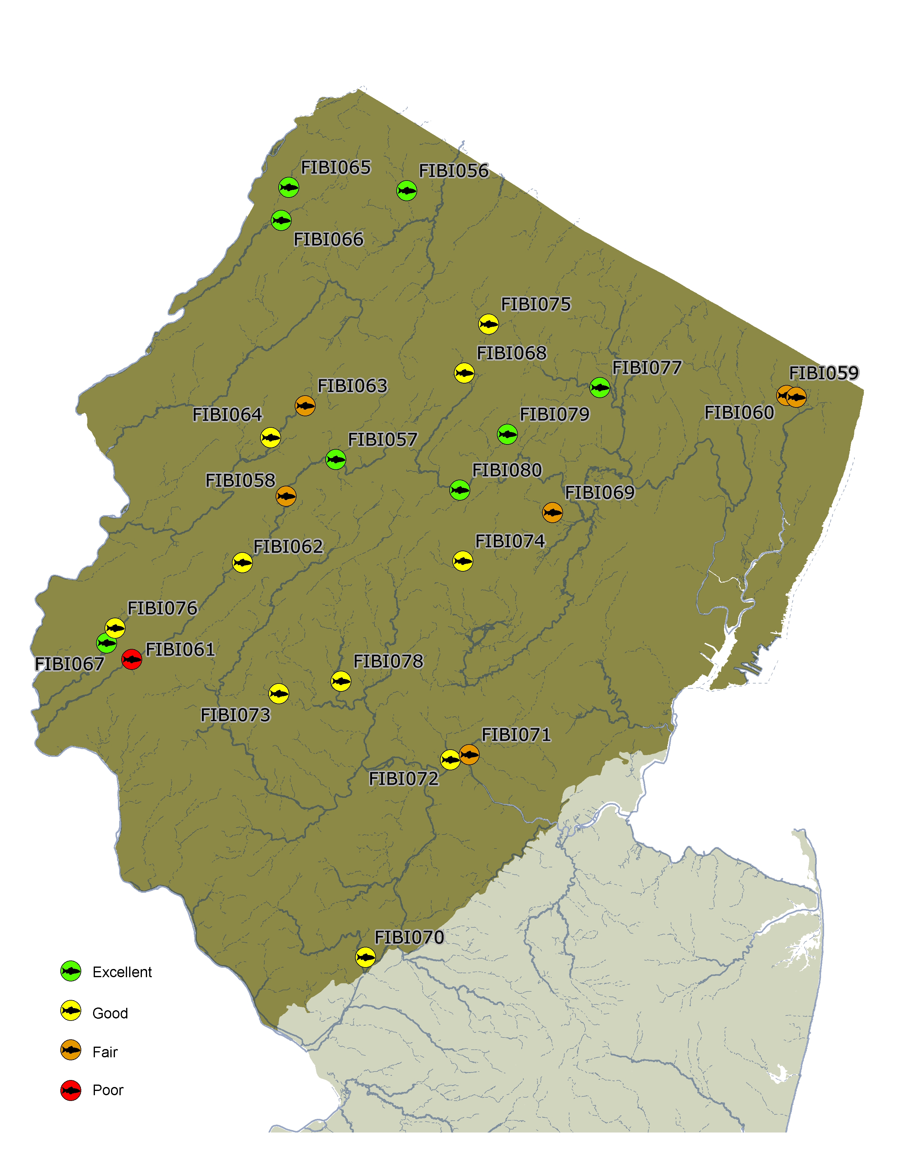 2003 sampling map