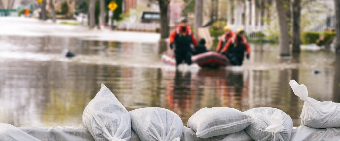 Flooded street