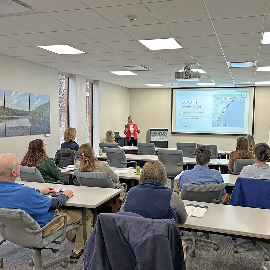 Becky Taylor highlights the Trenton Walks' Initiative, which hosts regular walks in and aorund Trenton, connecting neighbors to one another and their local community. Photo by the DRBC.