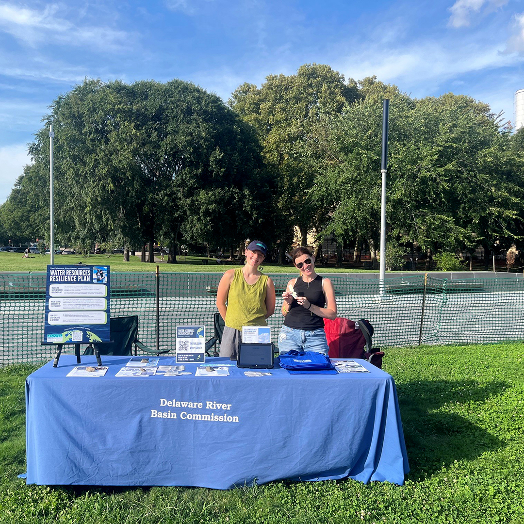 DRCB staff at Penn Treaty Park Parks on Tap event. Photo by the DRBC.