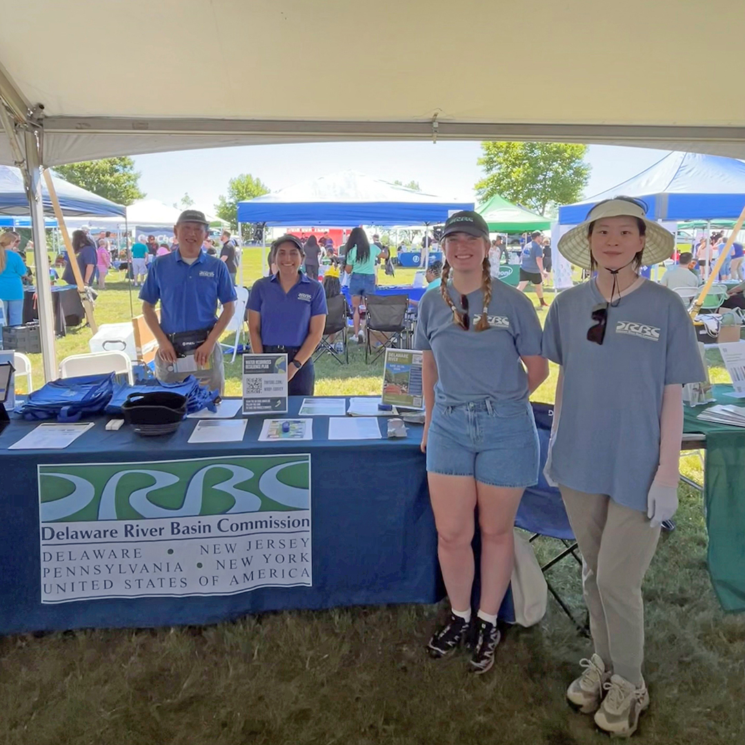 DRBC staff at World Environment Day. Photo by the DRBC.