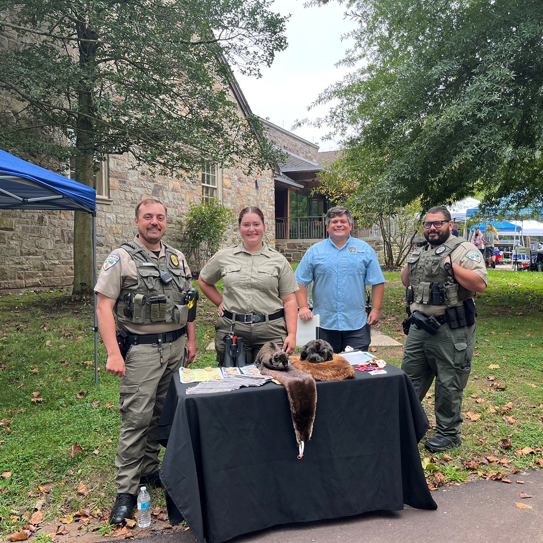 We were pleased to have DCNR Washington Crossing Historic Park staff participate, along with Pa. Fish & Boat Commission's Andy Desko (2nd from R). Photo by the DRBC.