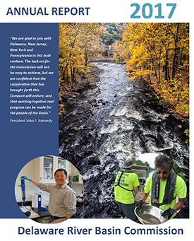 Image of the cover of DRBC's 2017 Annual Report.