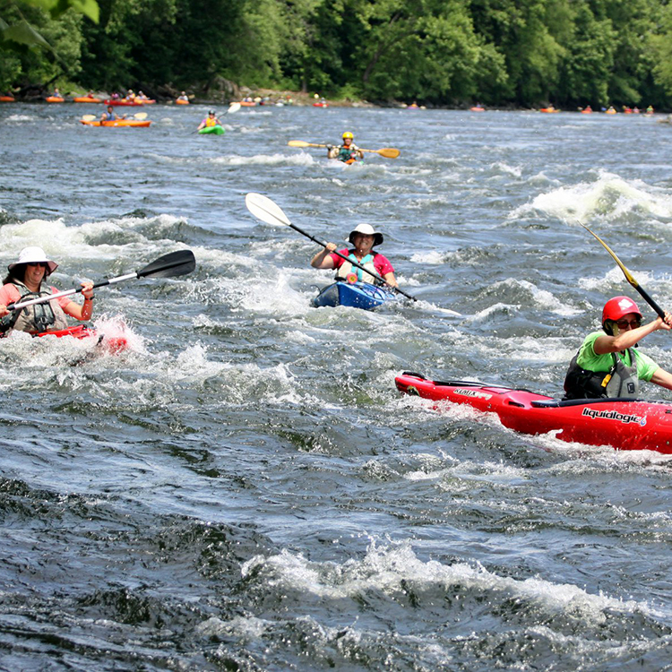 People kayaking the Delaware River. Photo courtesy of Driftstone.