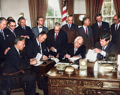 White House ceremonial signing of the Delaware River Basin Compact.