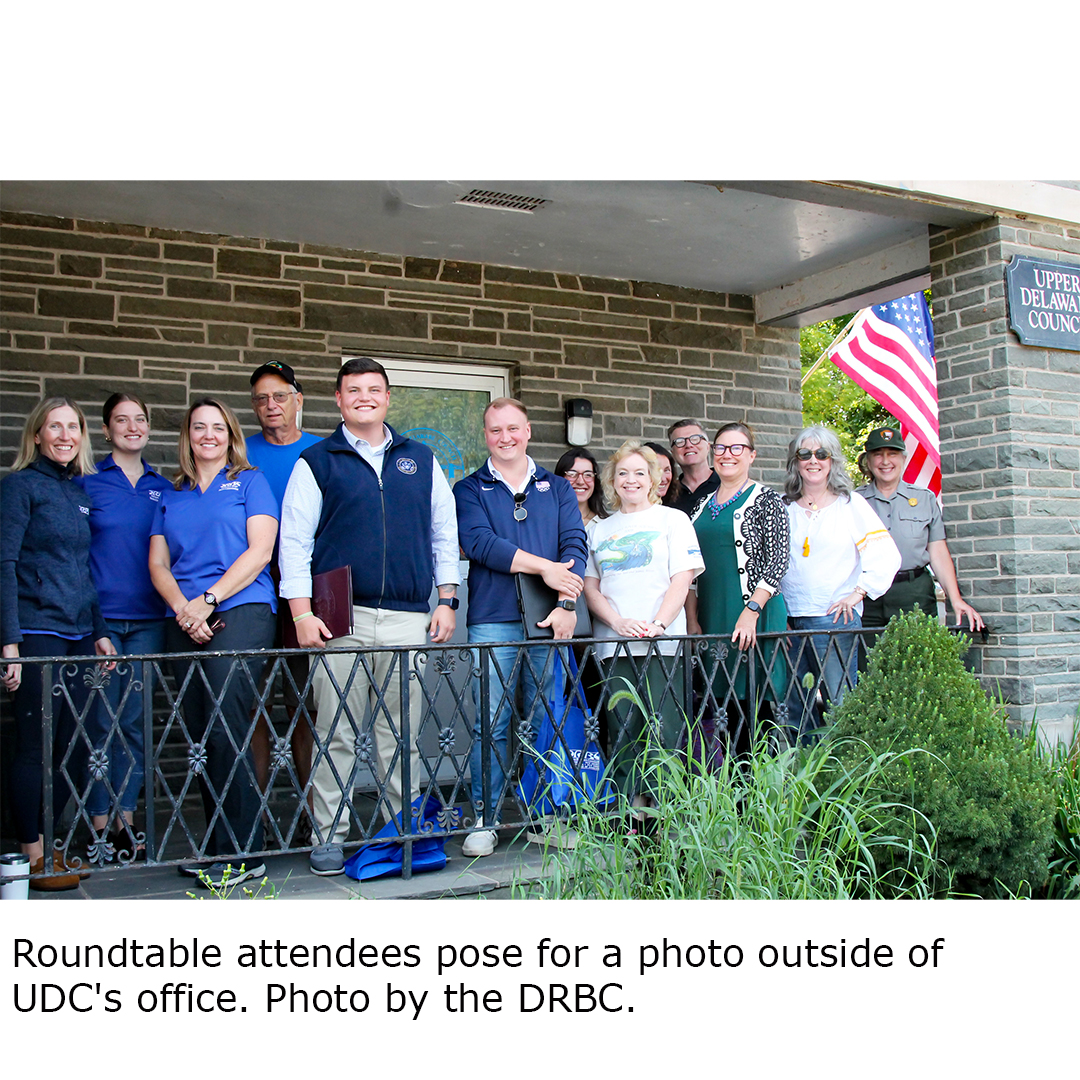 Roundtable attendees pose for a photo outside of UDC's office. Photo by the DRBC.