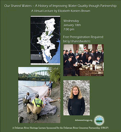 Image promoting DRBC's Brown's presentation to the Delaware River Greenway Partnership (DRGP). Graphic by the DRGP.