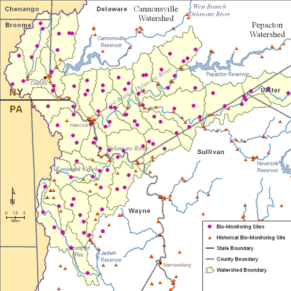 Figure 2. DRBC Biomonitoring Sites. Figure created by DRBC.