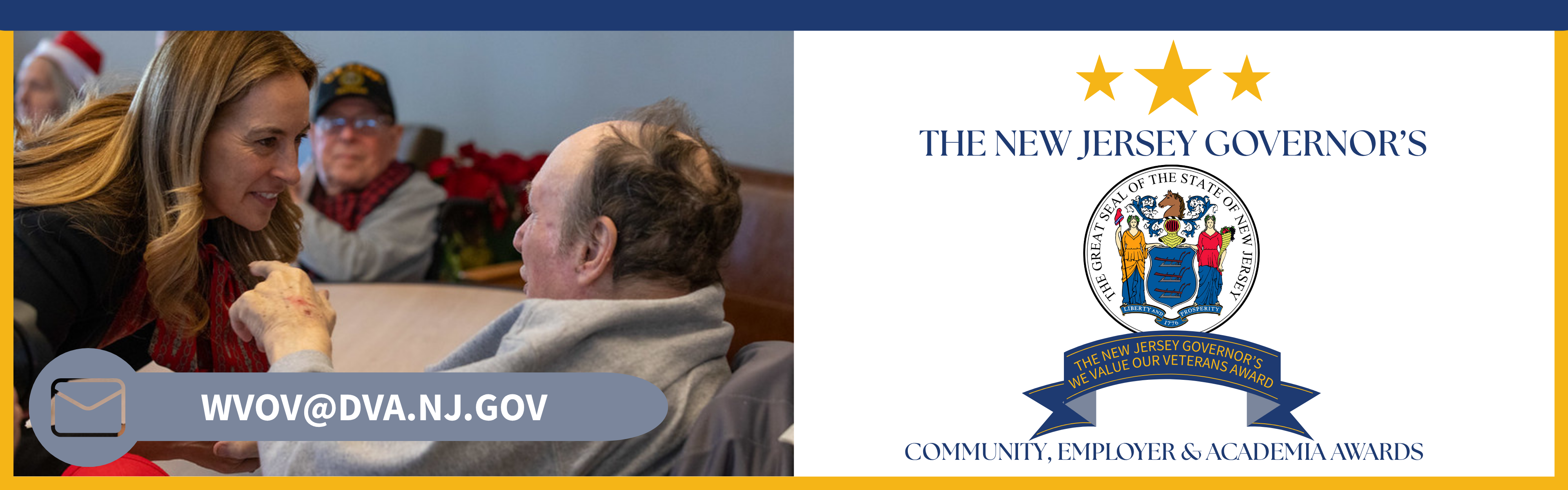 The New Jersey Governors - We Value our Veterans : Community , Employer and Acedemia Awards