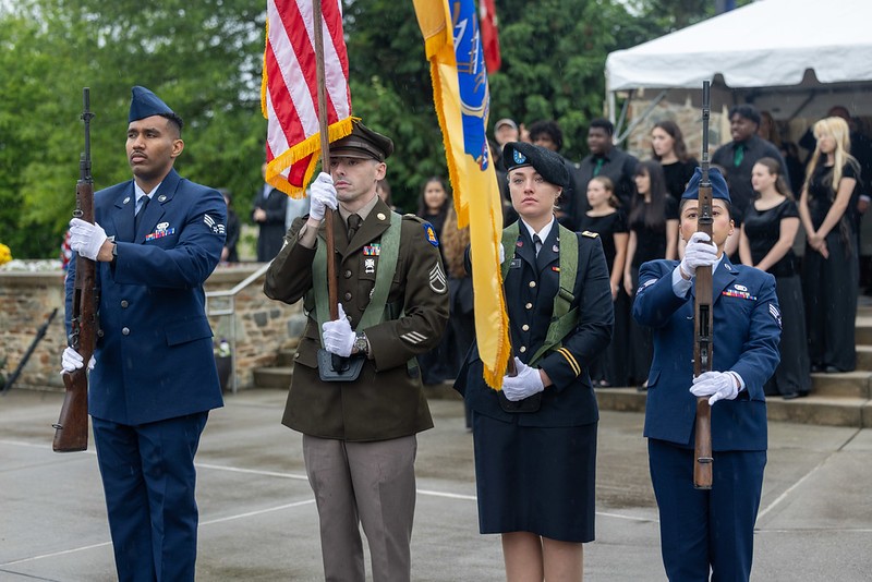 Color guard at annual Memorial Day Ceremony