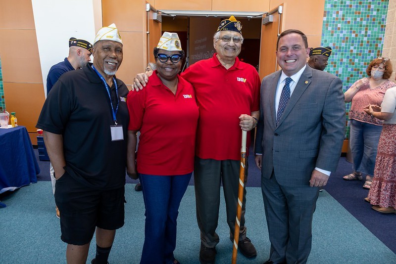 Commissioner Vincent Solomeno with members of the Disabled American Veterans (DAV), Department of New Jersey.