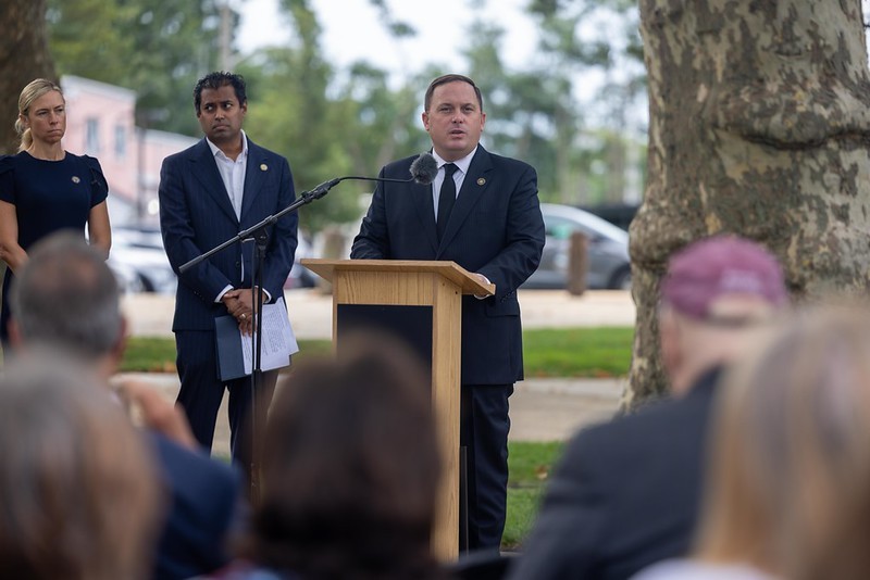 Commissioner Vincent Solomeno speaking at the Legislative District 11 and City of Long Branch&rsquo;s 9/11 ceremony 