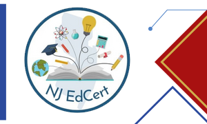 Fee Holiday announcement placed over NJEdCert logo