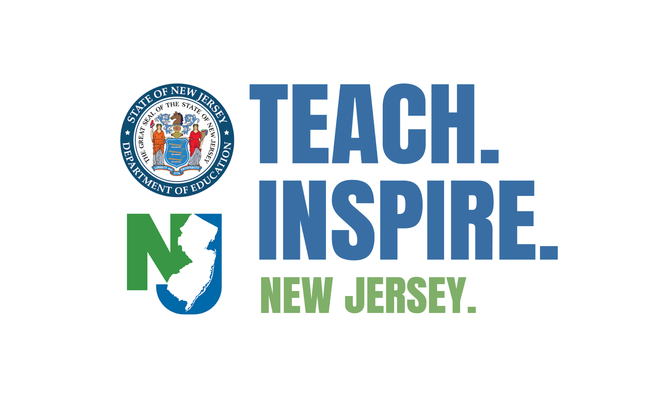 Logo: Teach Inspire New Jersey. State of New Jersey Department of Education.