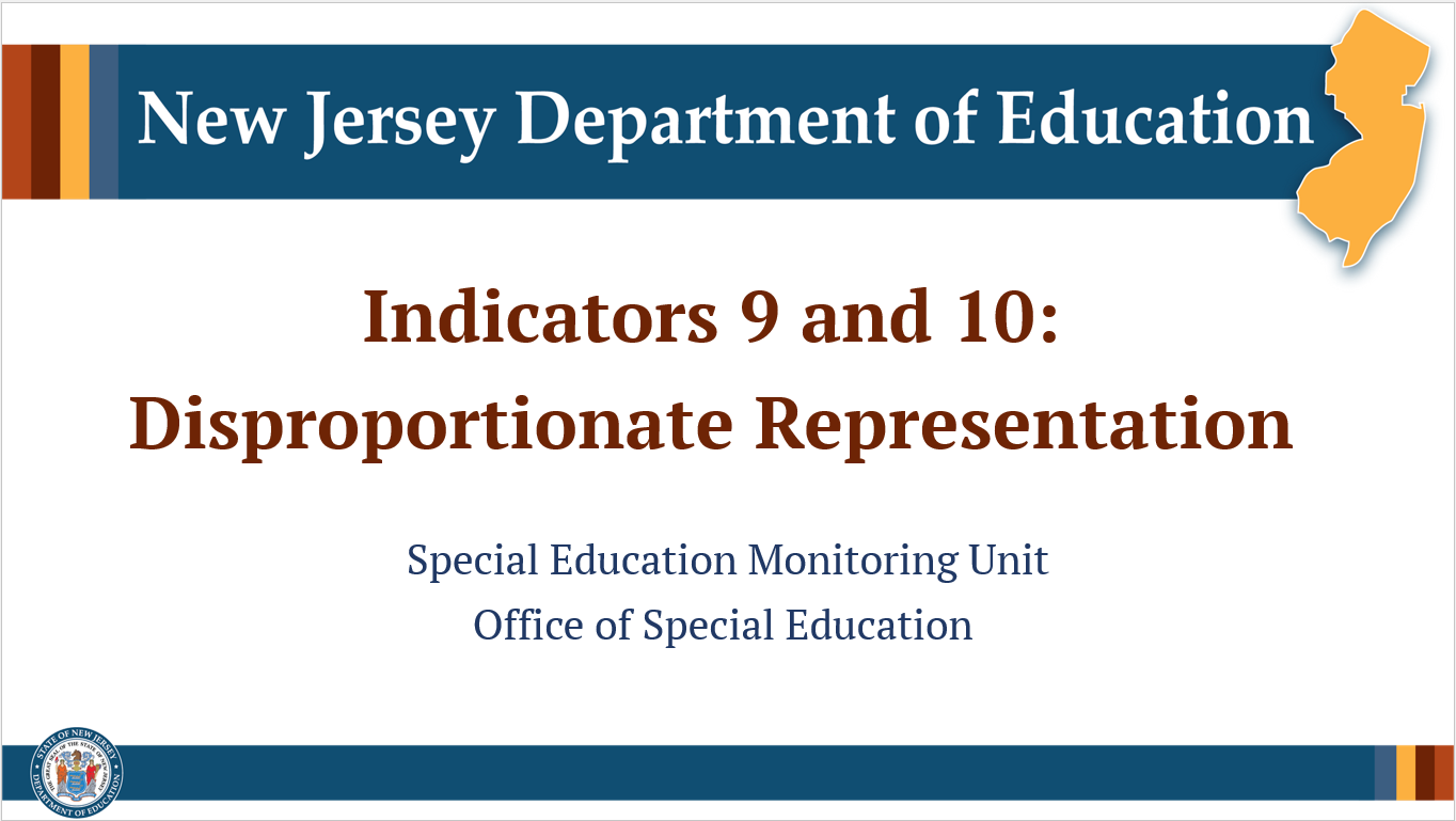 Cover page for powerpoint on NJDOE template