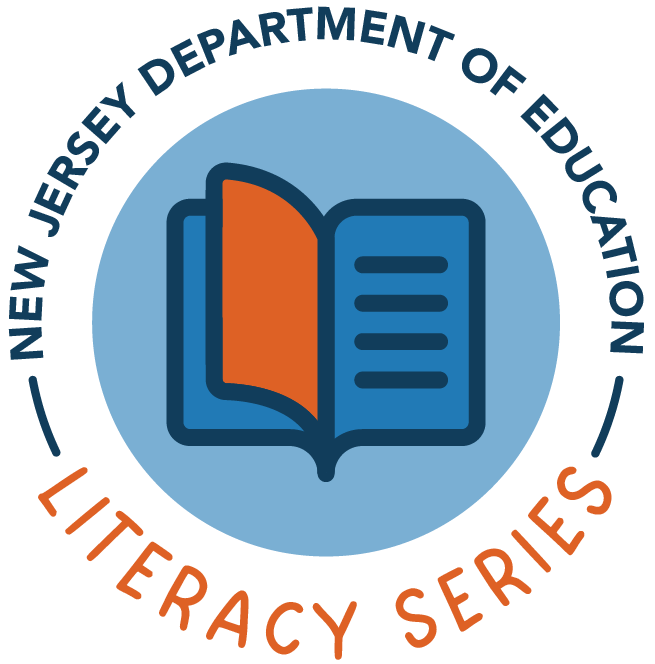 The logo for the NJDOE literacy series initiative