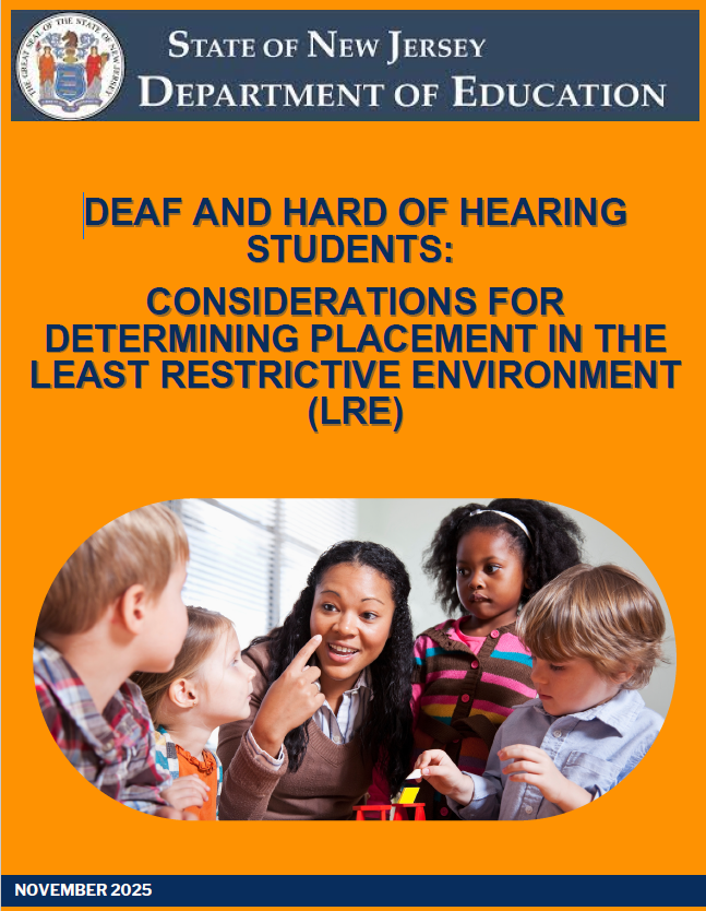 image of the coverpage for the LRE DHH considerations