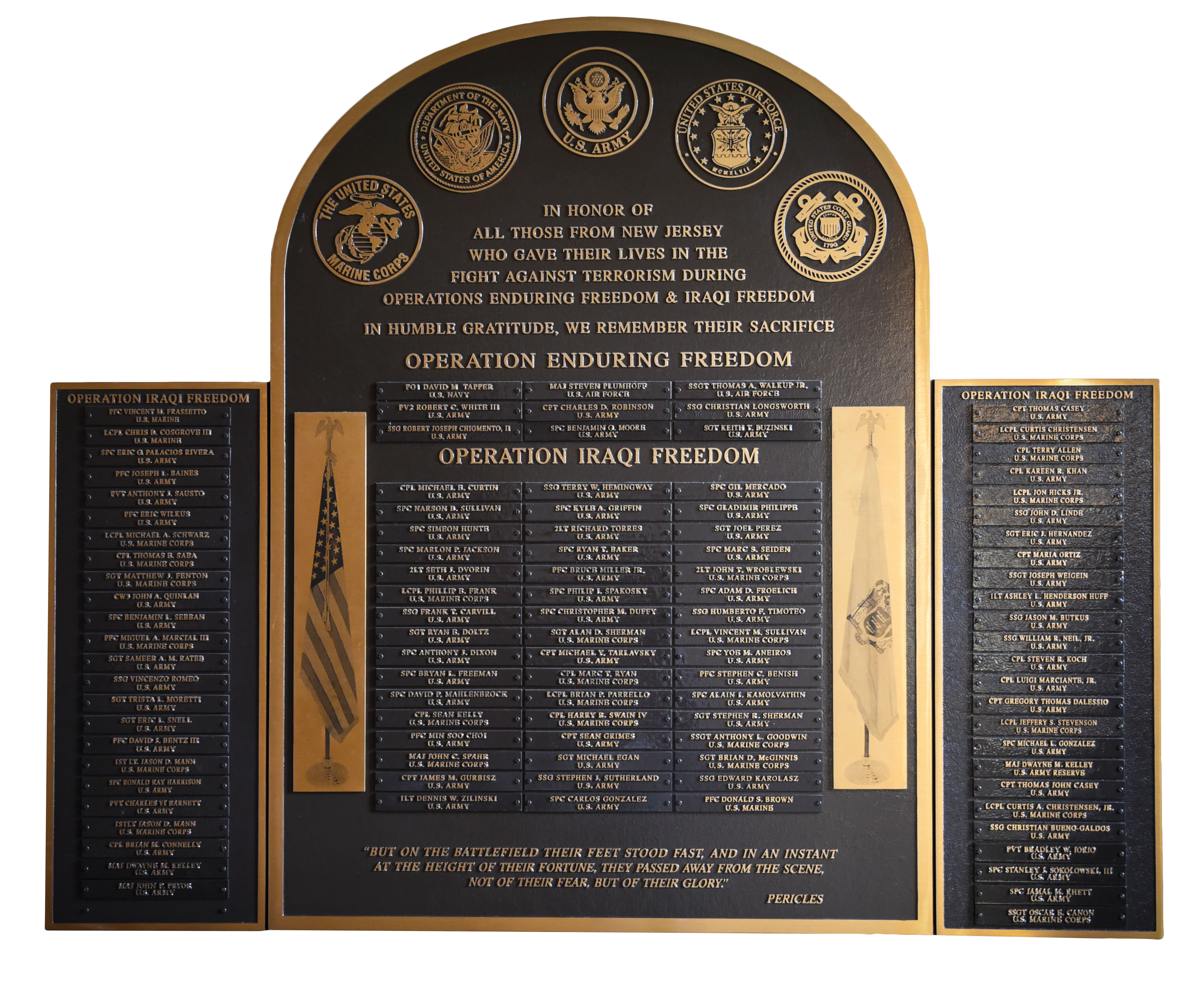 New Jersey Fallen Heroes Memorial in Trenton