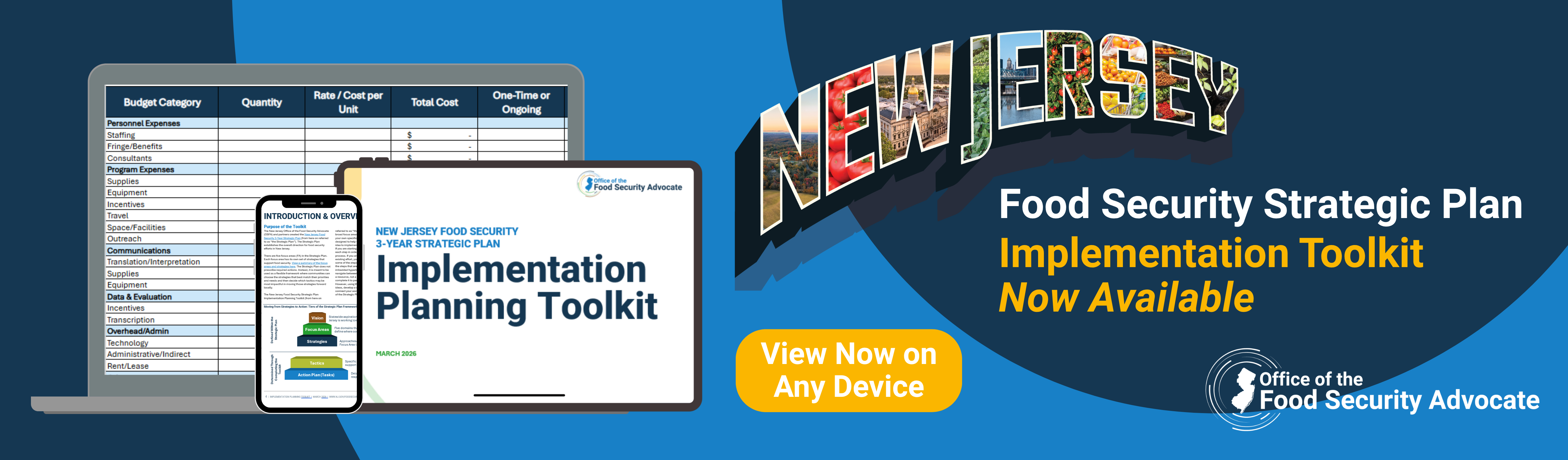 Now Available! New Jersey Food Security Strategic Plan Implementation Toolkit