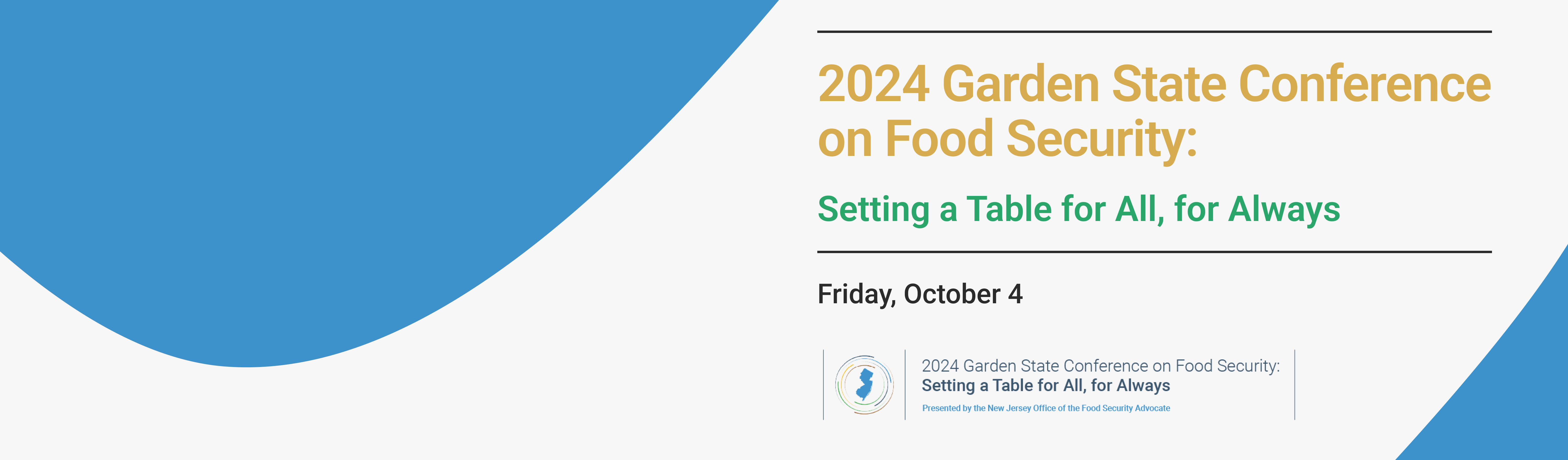 2024 Garden State Conference on Food Security: Setting a Table for All, for Always
