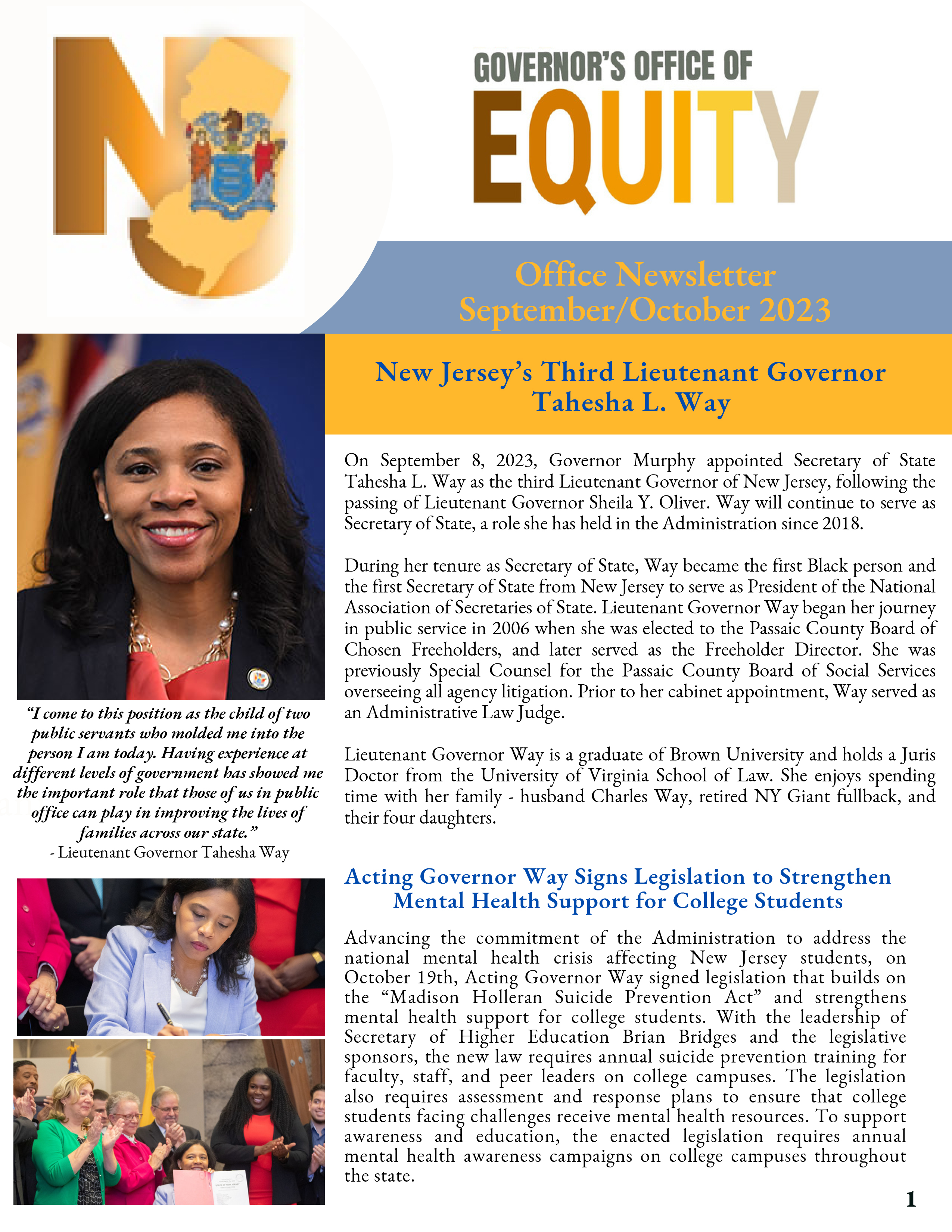  screenshoot of newsletter's cover